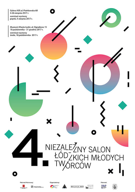 plakat Salon Łódzkich Młodych Twórców