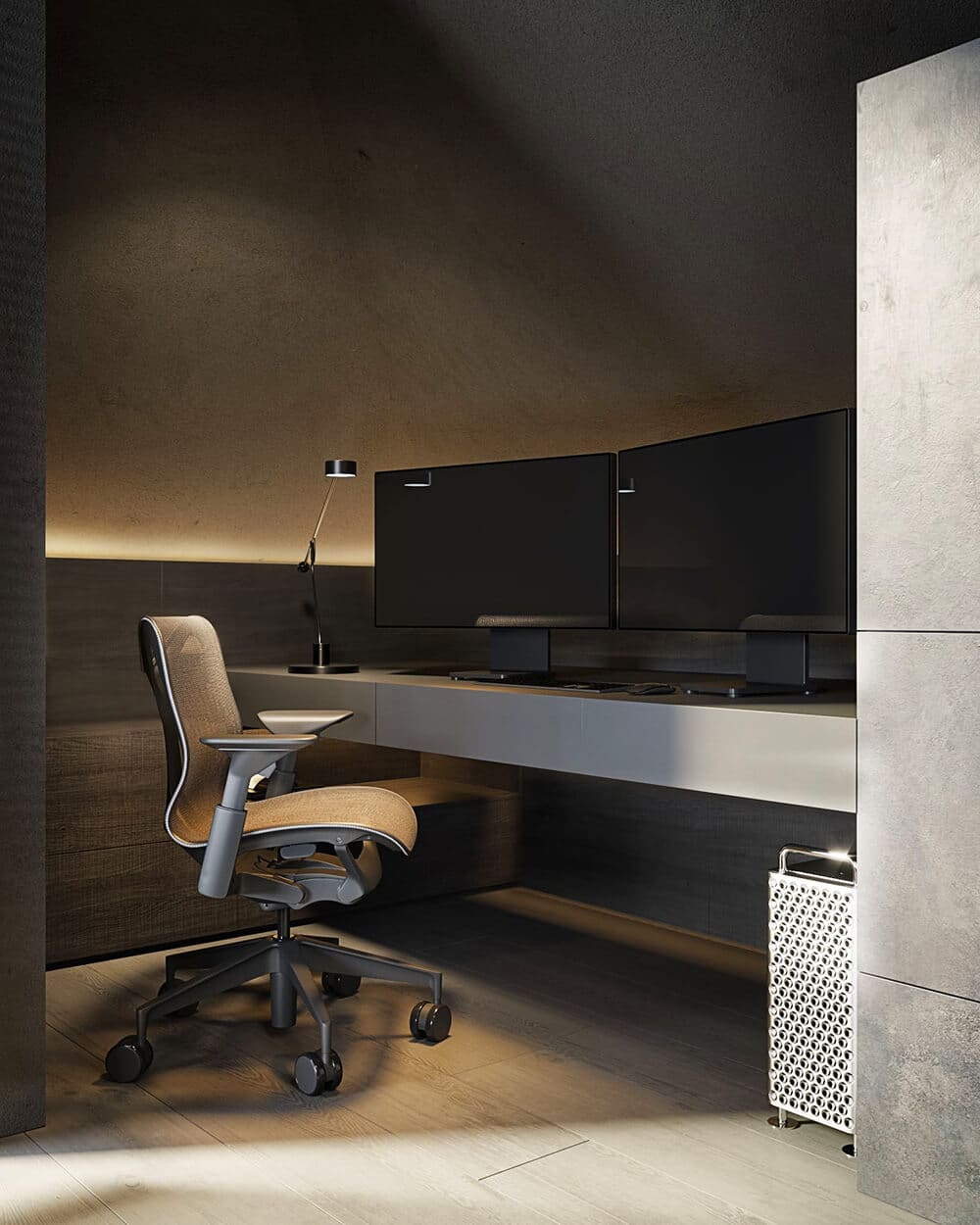 Spójne oblicze industrialu: apartament na poddaszu w Monachium