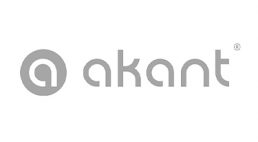 szary logotyp akant na białym tle