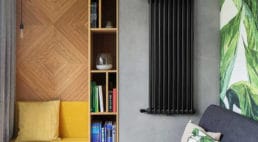połączenie betonu, zieleni i nowoczesnego designu w domu w pobliżu warszawy