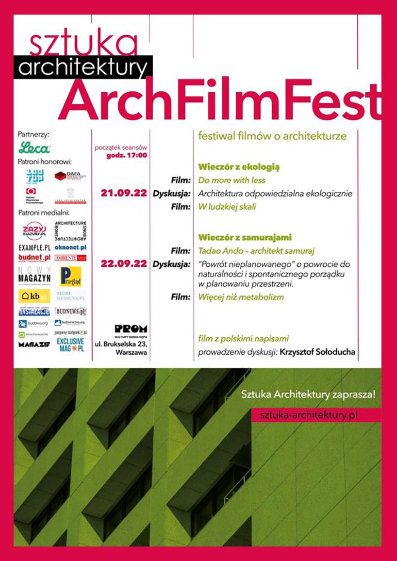 ArchFilmFest – Festiwal Filmów o Architekturze w Warszawie