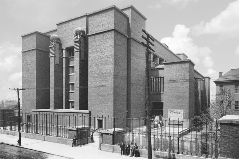 stare czarno białe zdjęcie biurowca Larkin Building