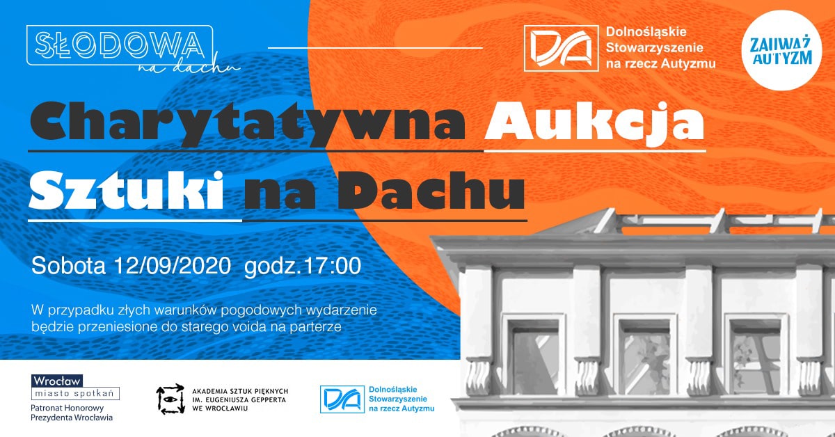 Charytatywna Aukcja Sztuki na Dachu 2020 plakat