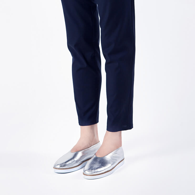 srebrne buty