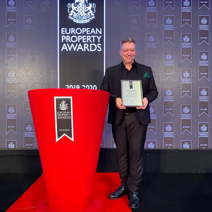 Robert Majkut z nagrodą European Property Awards 2019/2020