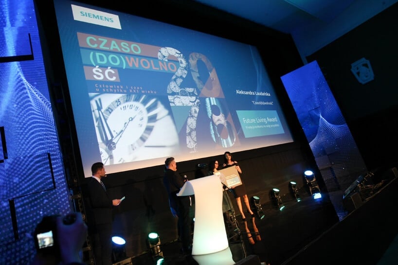 scena podczas wręczania nagrody Siemens Future Living Award 2018