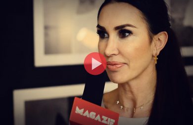 Katarzyna Paskuda podczas wywiadu dla MAGAZIF w galerii Heban
