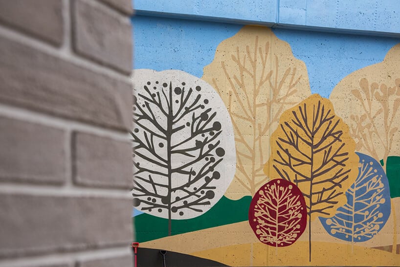 dekoracja ścian na osiedlu Vialo w w stylu hygge w Gdańsku