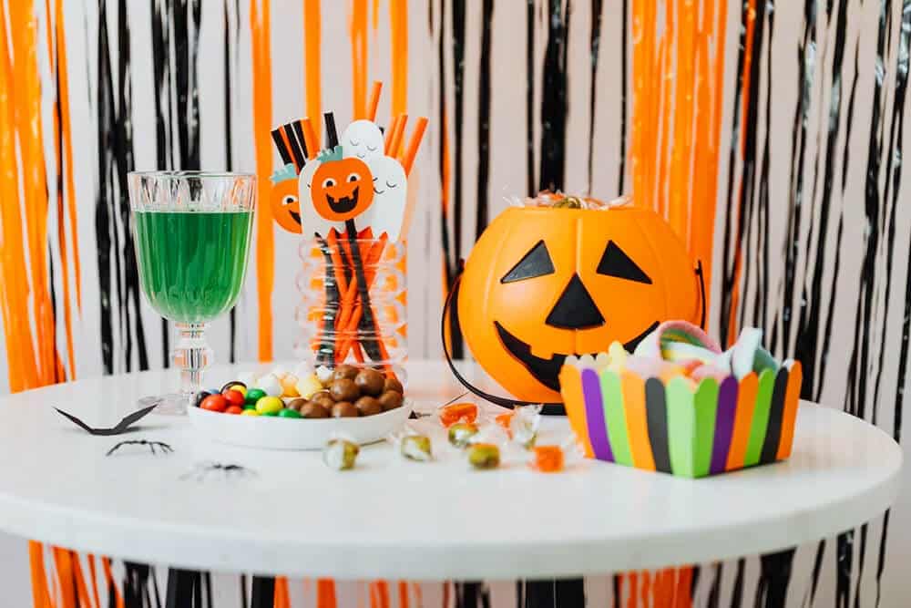 Wystrój domu na halloween.
