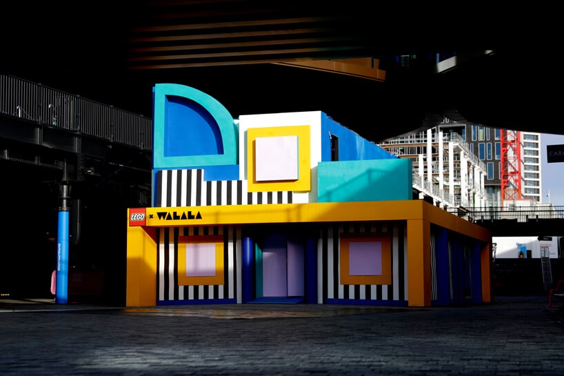 instalacja House of Dots od Camille Walala z zewnątrz