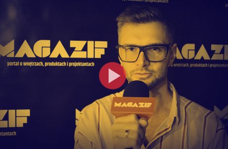 Kamil Ginglas podczas wywiadu dla MAGAZIF na Warsaw Home 2018