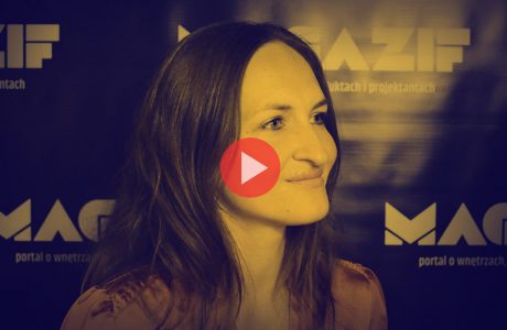 Olga Kisiel-Konopka podczas wywiadu dla MAGAZIF na Warsaw Home 2018