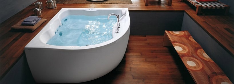 wollnostojące narożne jacuzzi