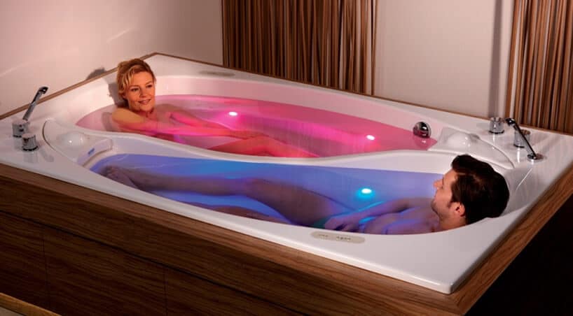 dwuosobowe podświetlane jacuzzi