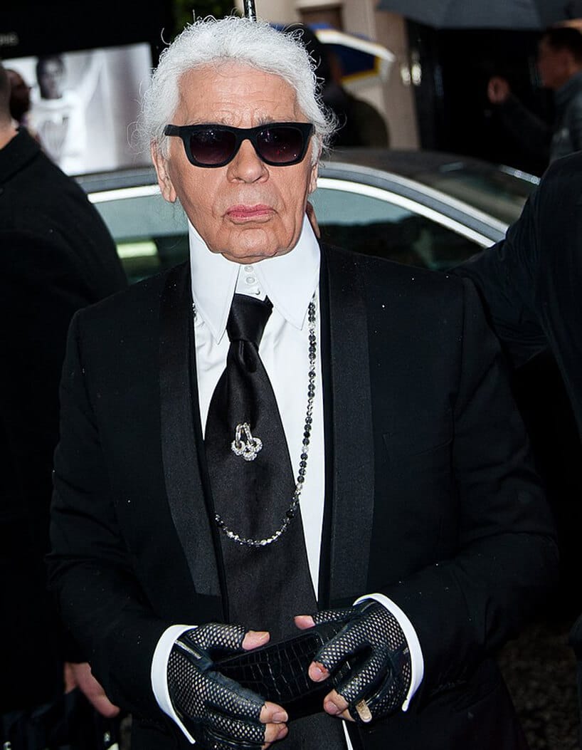 karl lagerfeld w garniturze