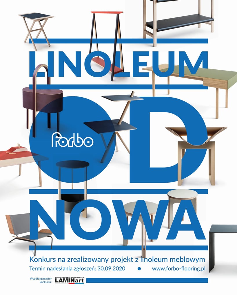 plakat konkurs Forbo Linoleum od nowa 2020