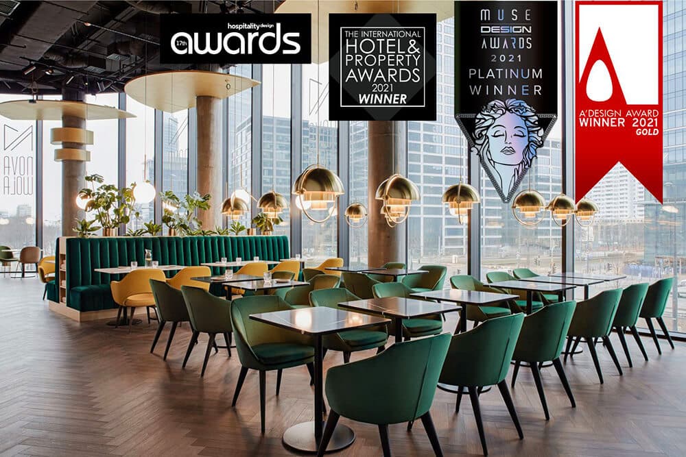 Lawina nagród dla Tremend za Crowne Plaza Warsaw – The HUB