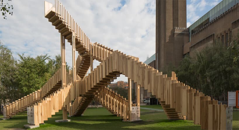 London Design Festival 2019 drewniane kładki