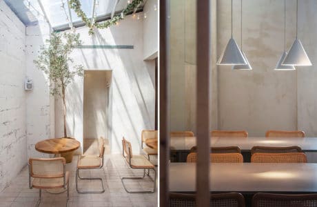 Minimalizm na stole i we wnętrzu: wegańska restauracja Opa w Tel Awivie