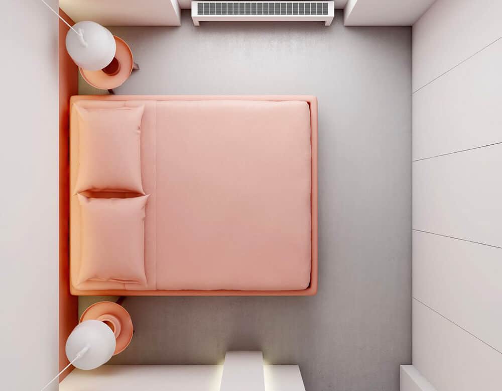 Minimalizm w kolorze pink! Projekt koncepcyjny mieszkania na Saskiej Kępie