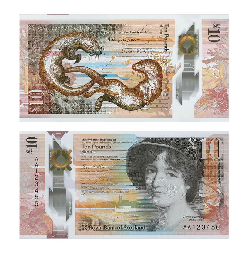 awers i rewers zaprojektowanego banknotu