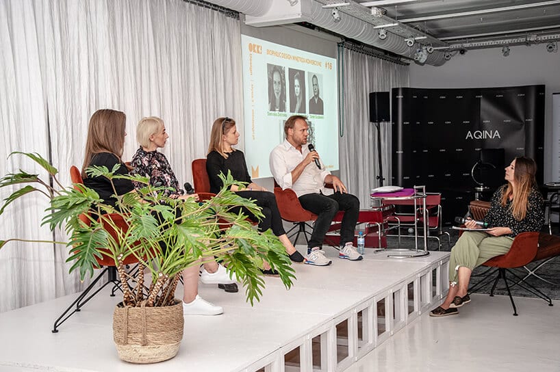 czterech prelegentów podczas panelu eksperckiego na 16. edycji OKK! Design