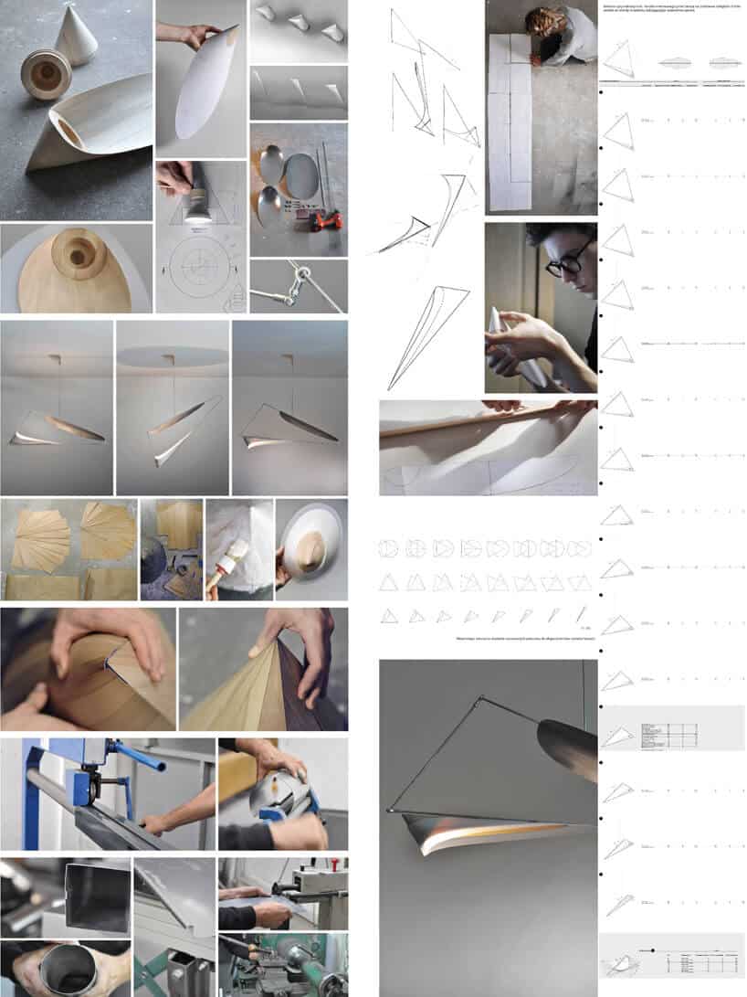 proces tworzenia nie typowej lampy