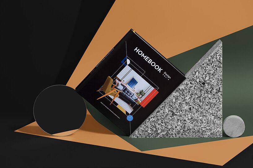 oparty pod kątem album Homebook Design vol. 6 o trójkątny kamienny element