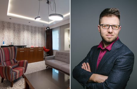zestawienie wnętrza obok zdjęcia Artura Śleziaka z Chors