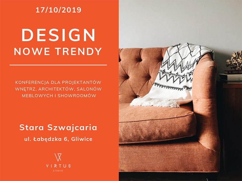 zaproszenie na spotkanie Design Nowe Trendy Gliwice
