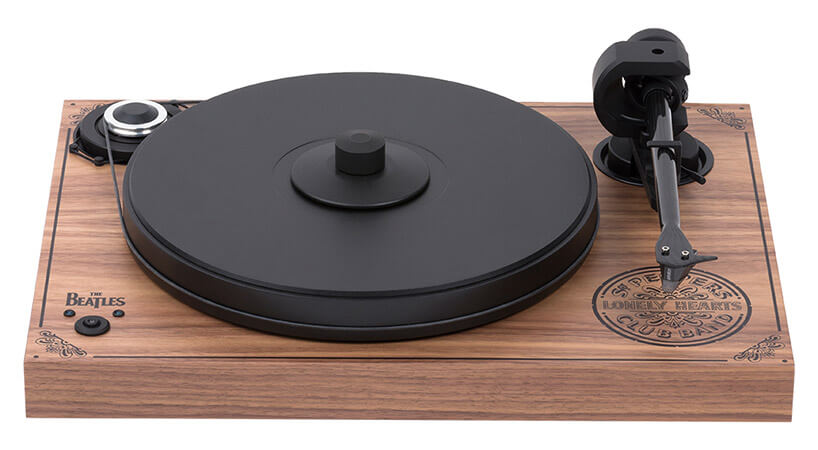 drewniany gramofon The Beatles