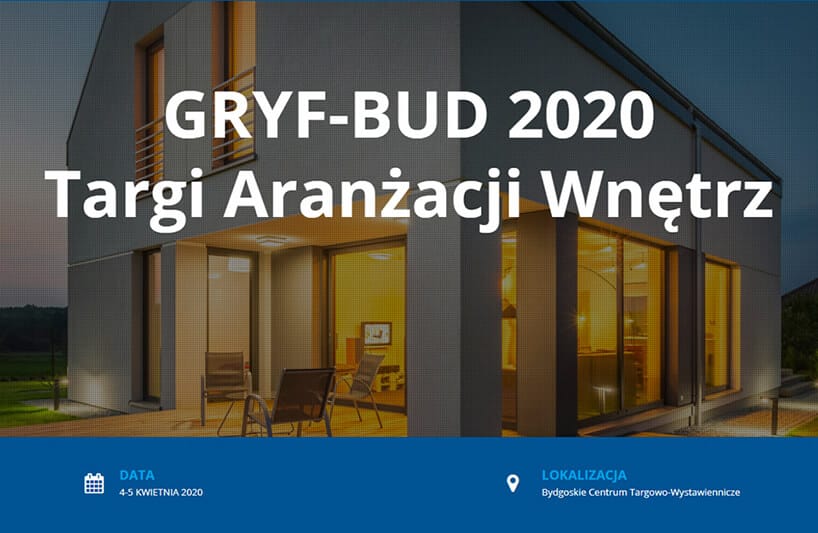 zaproszenie na Targi Aranżacji Wnętrz GRYF-BUD 2020