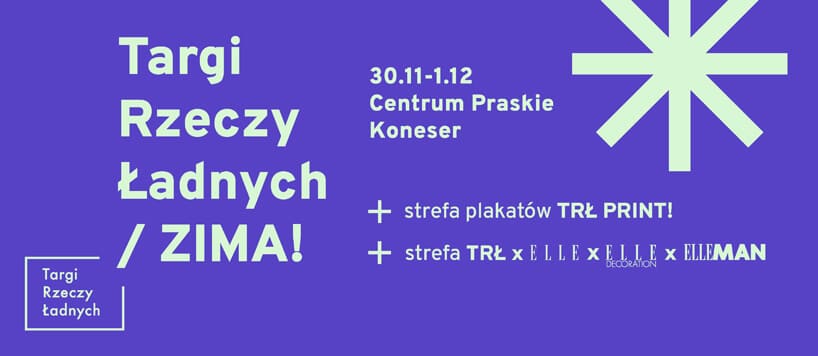 plakat Targi Rzeczy Ładnych / ZIMA 2019