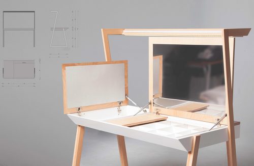 otwarta toaletka/biurko Desktop
