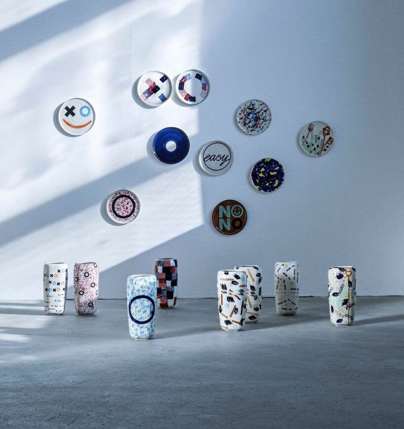 ceramiczne talerze i wazony z kolekcji POP App od Natalia Suwalski Design