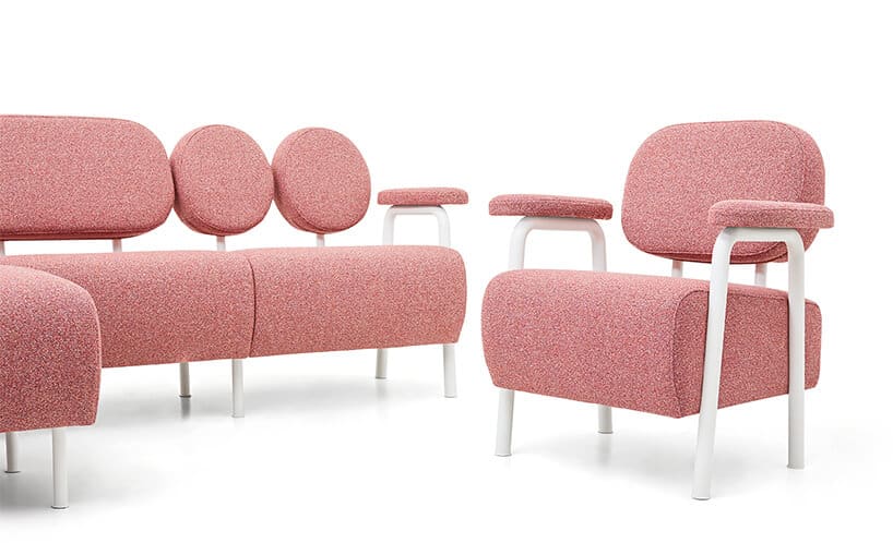 wyjątkowa różowa sofa Audrey od SO_FEM