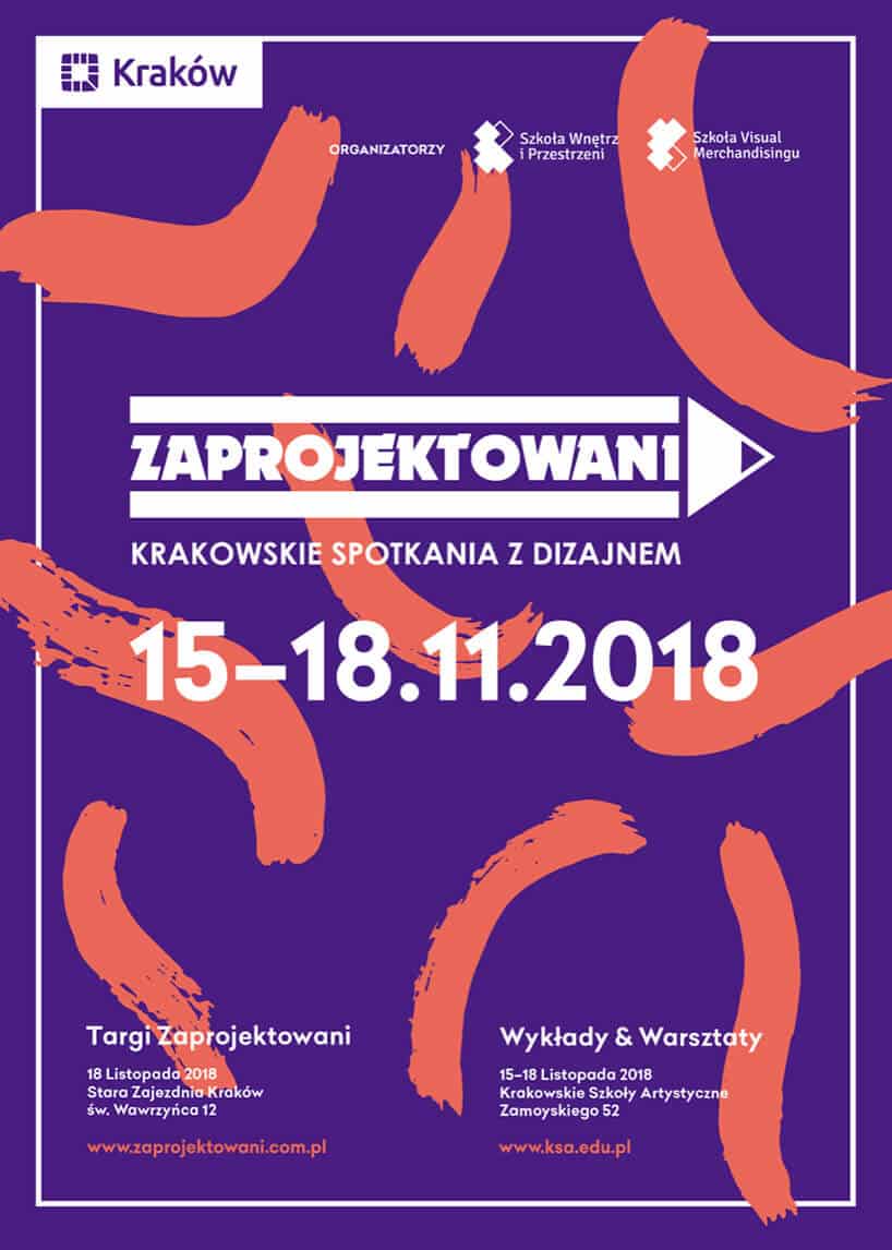 Zaprojektowani 2018 Krakowskie Spotkanie z Dizajnem plakat